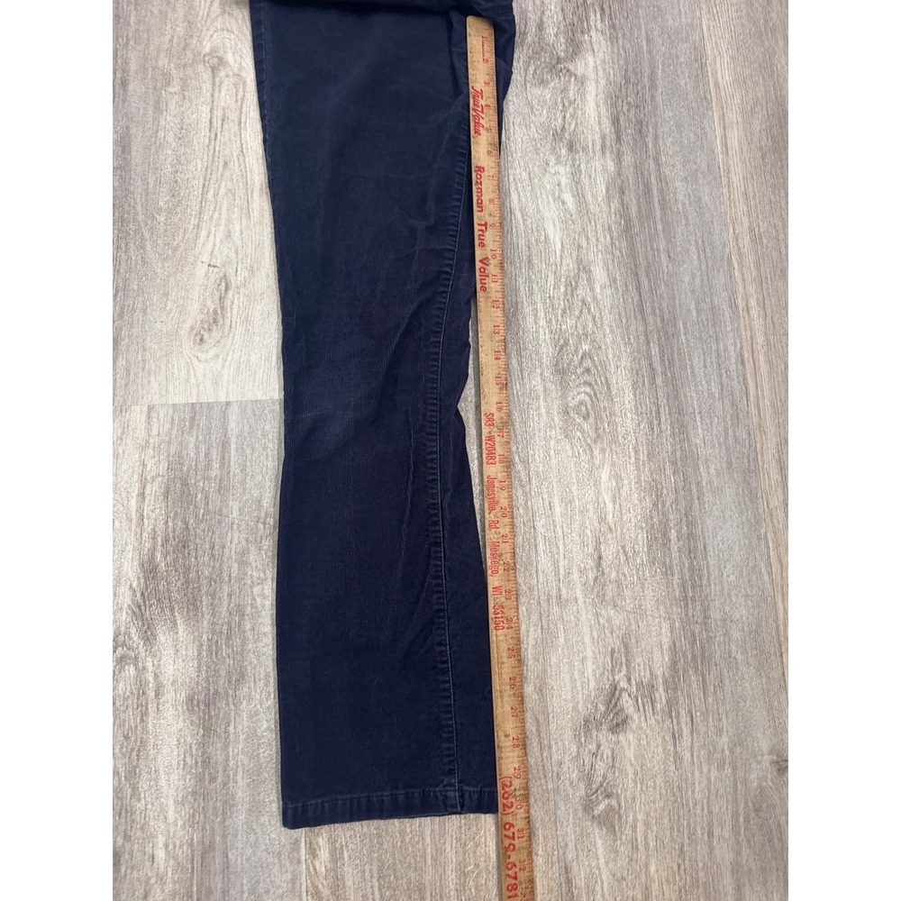 J.Crew Matchstick Corduroy Pants Womens 31R Navy Blue Slim Straight Stretch Mid - Picture 7 of 9